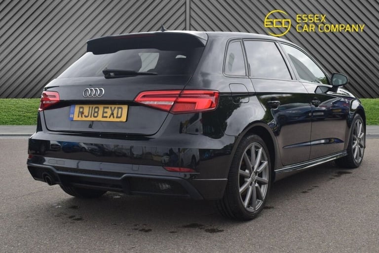 2018 Audi A3 1.0 TFSI Black Edition Sportback 5dr Petrol S Tronic Euro 6 (s/s) (116 ps) Hatchback...