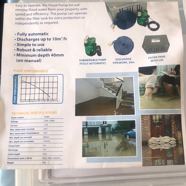 Flood pump