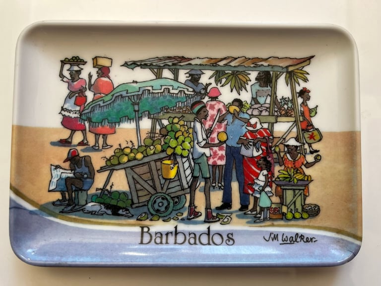 image for JILL WALKER BARBADOS SCENE MELAMINE MINI TRAY