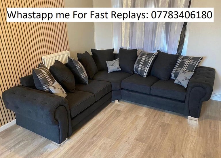 Corner Plush Velvet & Crush Velvet Sofa Available in Tewkesbury