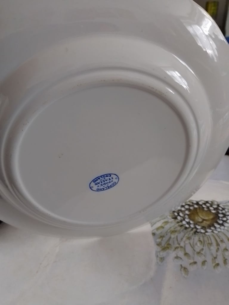 Blue/White country scene plate