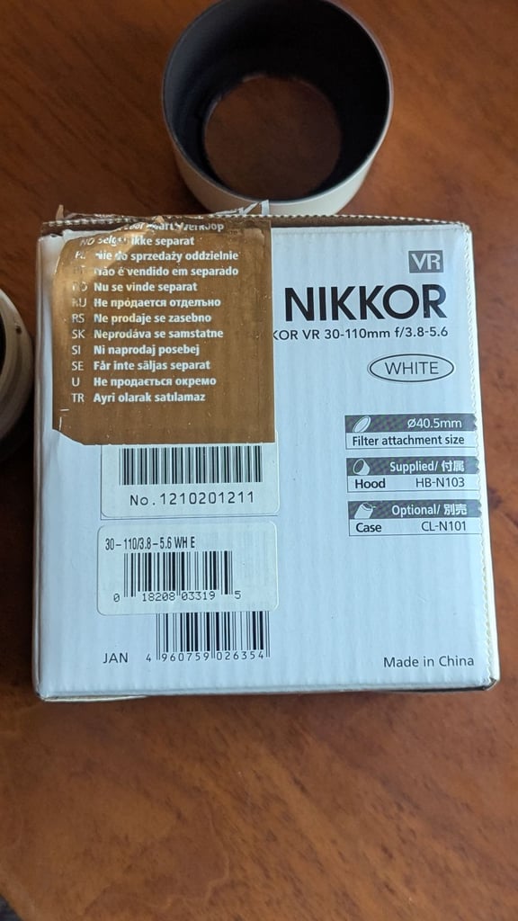 image for Nikon 1 Nikkor VR 30-110mm f/3.8-5.6 Zoom Lens
