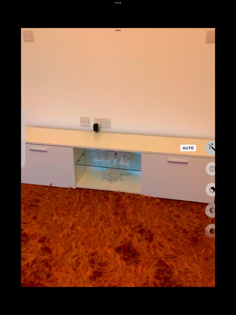 image for Entertainment unit or Television  unit with glass shelf RRP over £200 now only £65