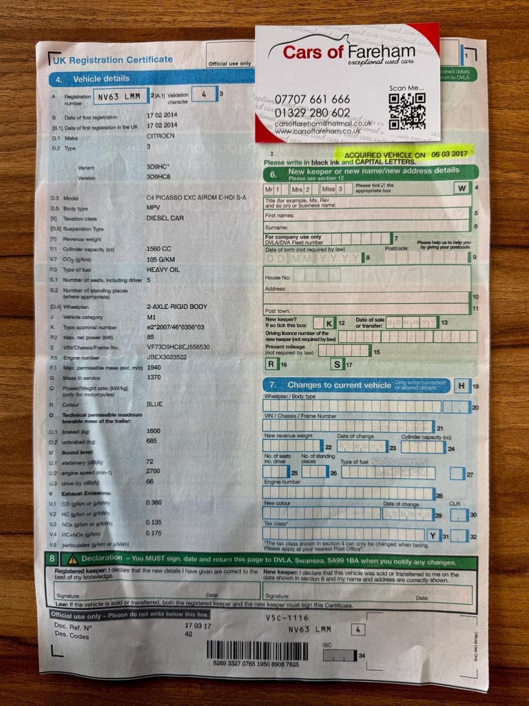 Citroen C4 Picasso 1.6 e-HDi Airdream Exclusive 5dr DIESEL AUTOMATIC 2014/63