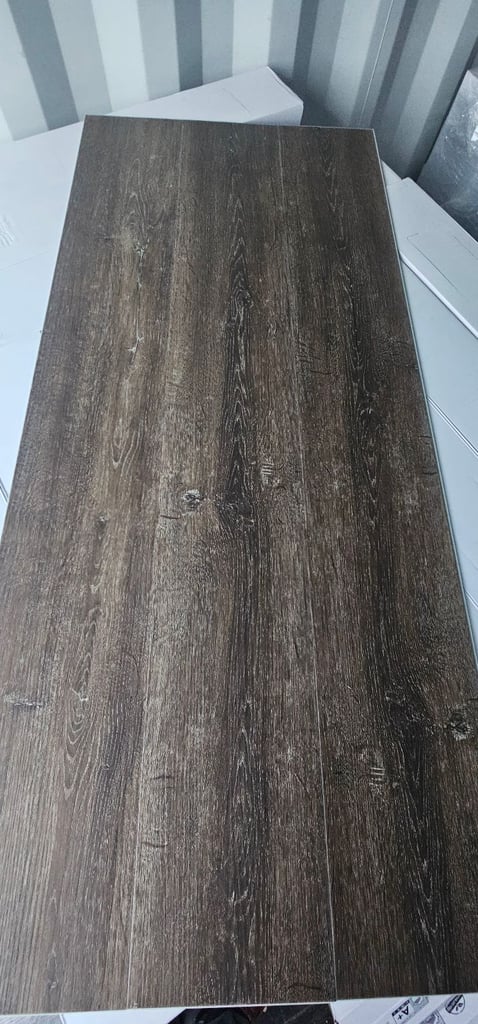 image for Dark Oak Click LVT With Built-in Underlay