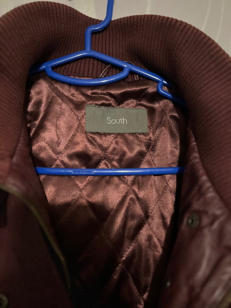 South Burgundy Leather Jacket