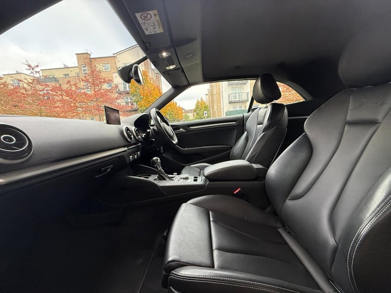2015 Audi A3 Cabriolet 1.4 TFSI CoD S line Convertible 2dr Petrol S Tronic Euro 6 (s/s) (150 ps) ...
