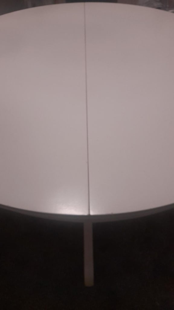 IKEA Rosentorp White Round Extendable Dining Table