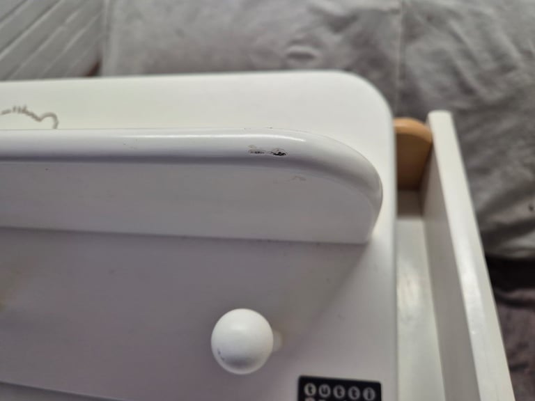 Tutti bambini wardrobe, changer, toy box and shelfd shelf