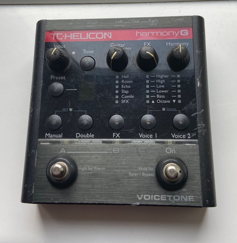image for TC HELICON HARMONY G VOICETONE STOMPBOX VOCAL FX PEDAL 