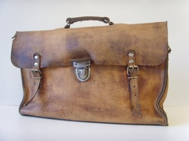 Vintage Real Leather Engineers Tool Bag - Can DELIVER