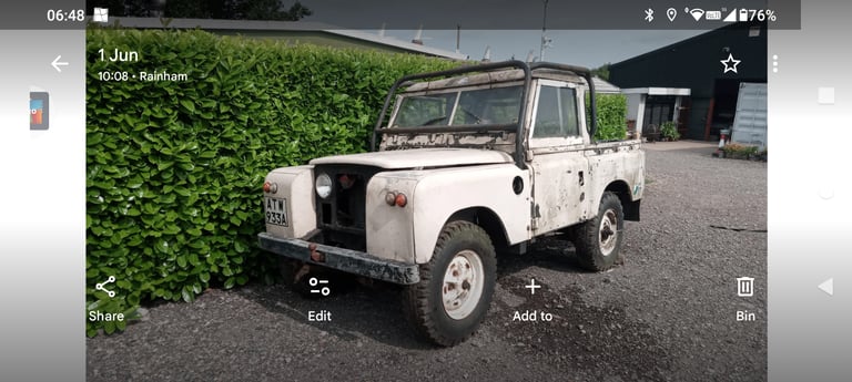 Land Rover series 2 swb 1959 v8