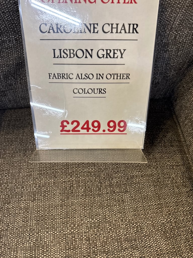 Caroline arm chair ex display only £120