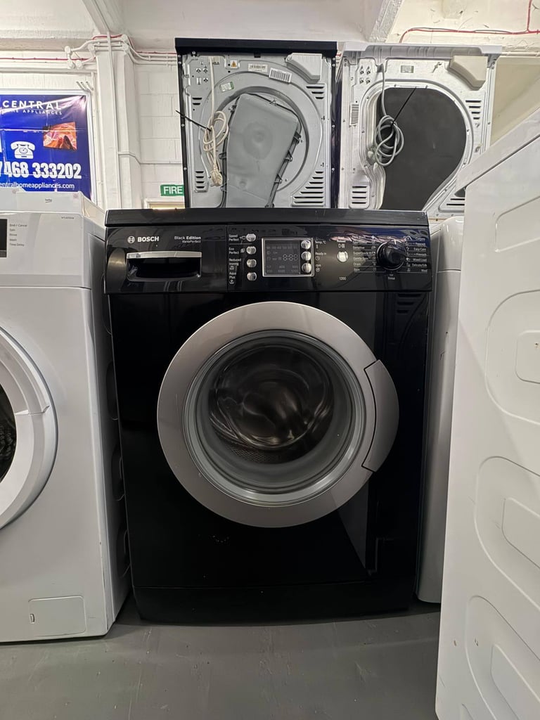 image for Bosch 7kg 1200rpm Washing Machine – Black Edition - Free Same Day Delivery
