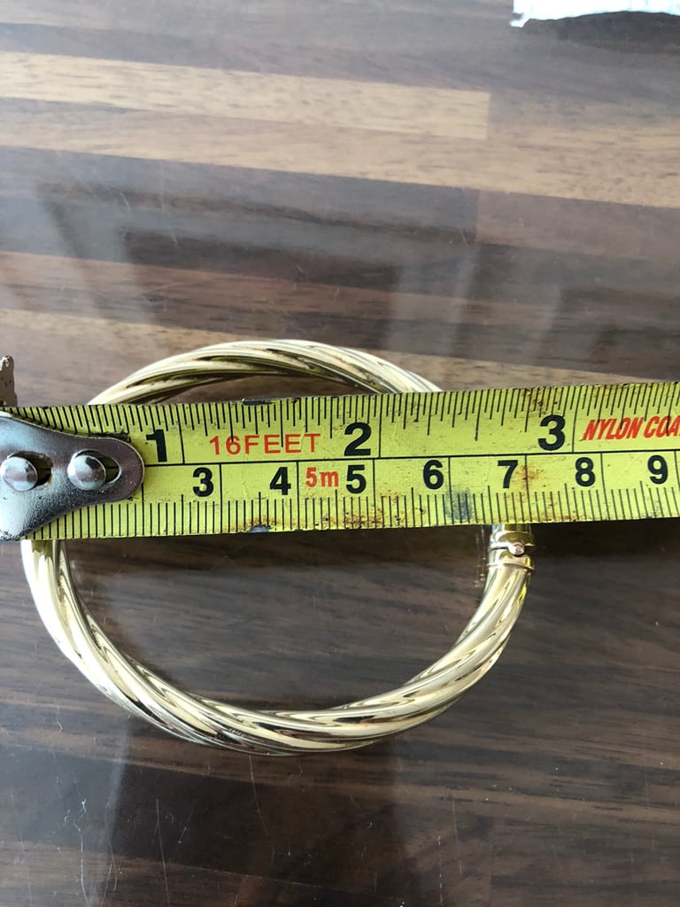 Gold bangle 