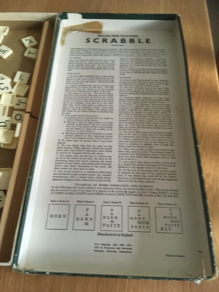 Vintage Scrabble Game 