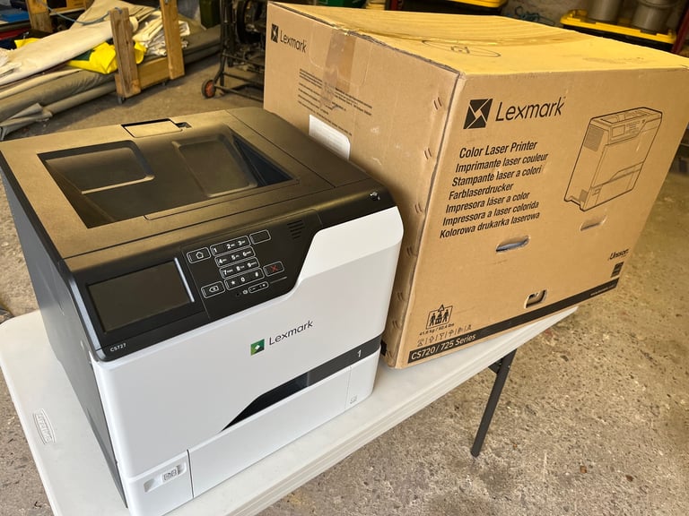 Lexmark CS720 colour laser printer - very little use.