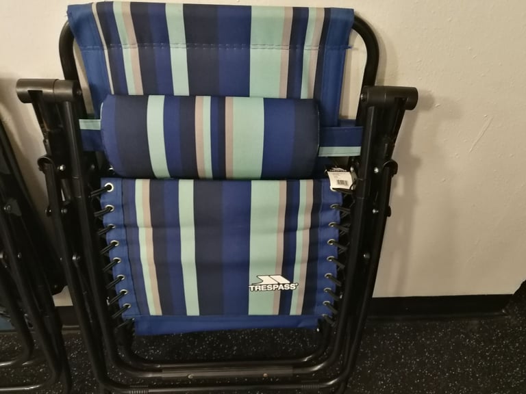 Padded Reclining Sun Lounger Chair Glentilt