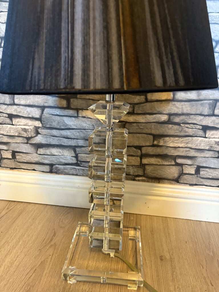 Heavy glass lamp