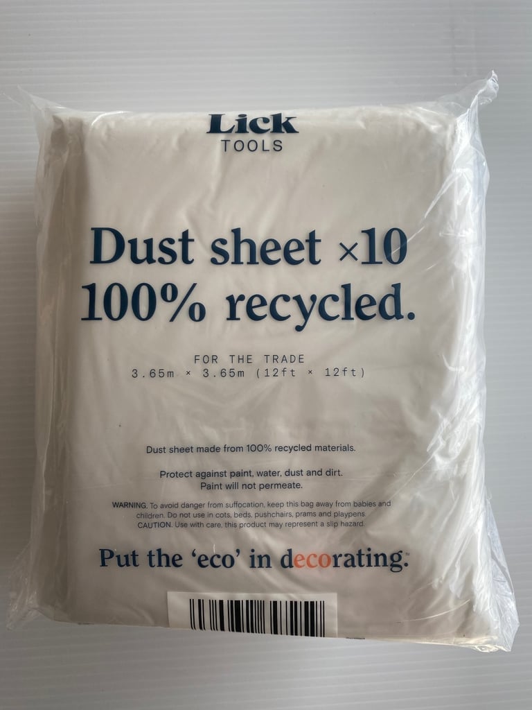 image for A Pack of 10 Brand New Dust Sheets 3.65m x 3.65m