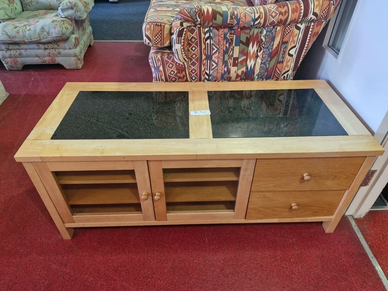 Vintage Wooden Sideboard - Unique Colour, Good Condition