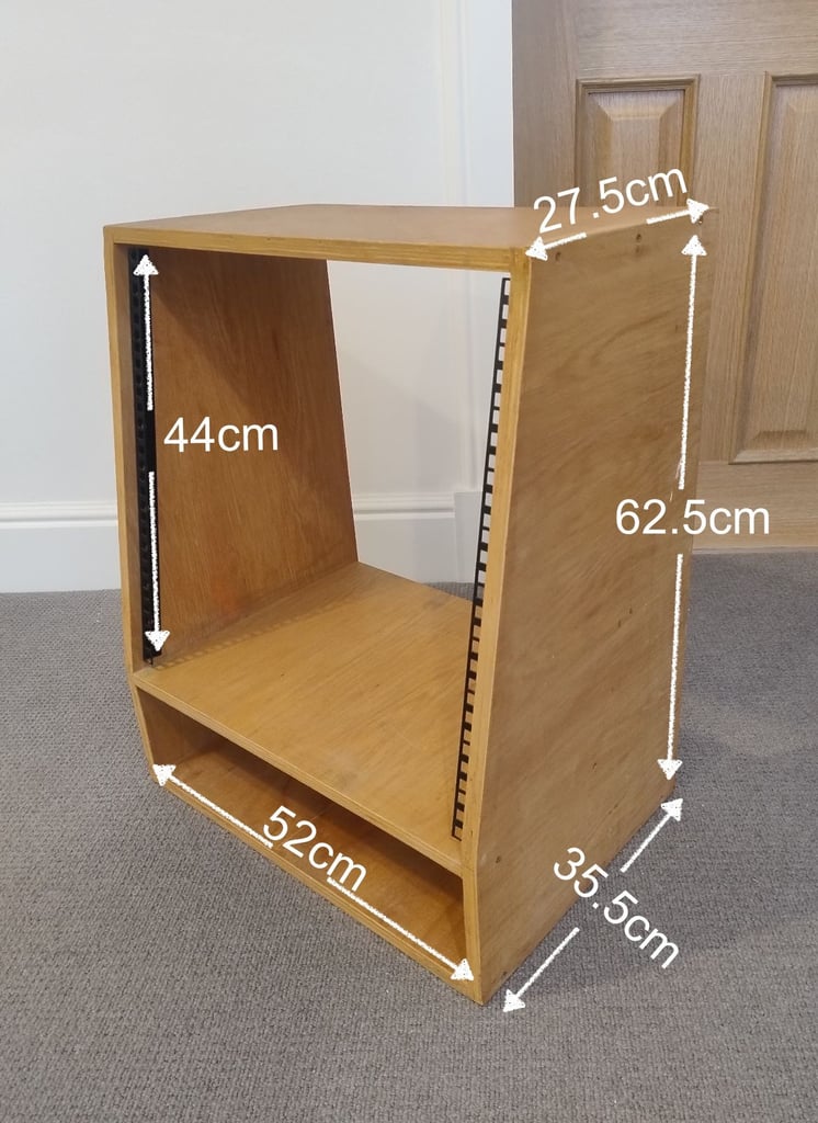 19" Wooden Studio Rack Cabinet for recording studio