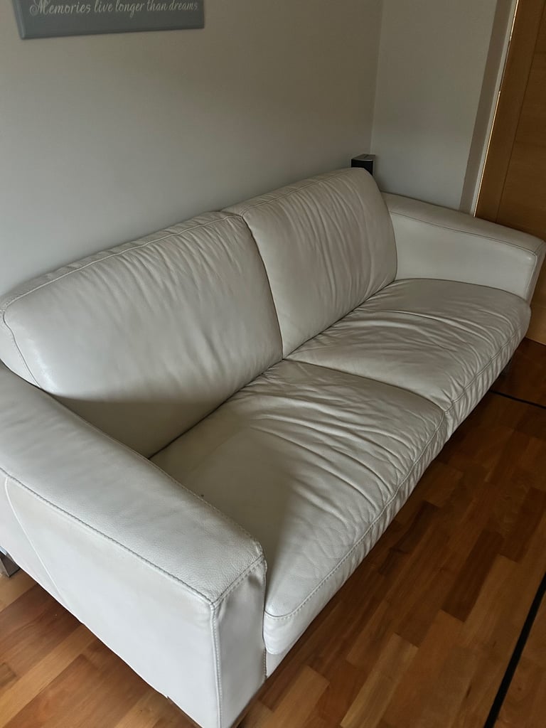 image for Leather sofas cream