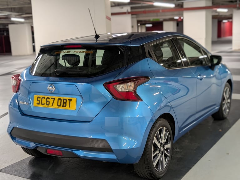 Nissan Micra Acenta 2018 Petrol 1.0 ULEZ Apple Carplay MOT Apr 2026 Low Mileage 50k
