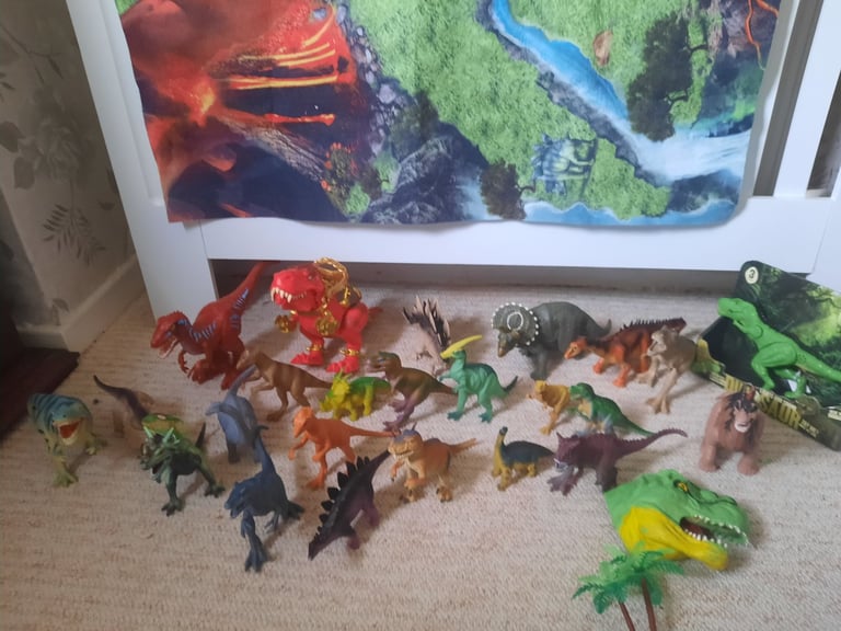 image for Joblot toy dinosaurs playmate 