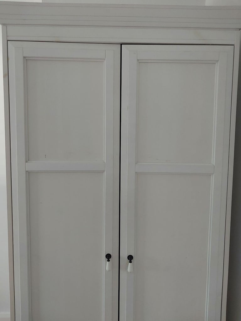 ikea double wardrobe with shelf inside 