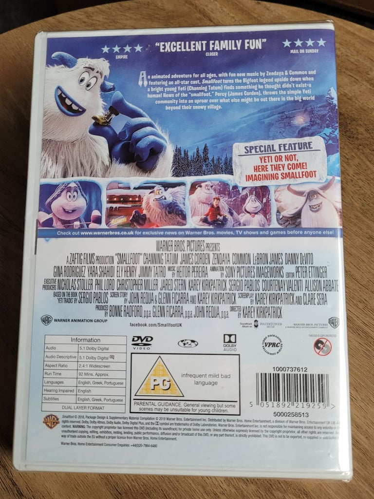 Smallfoot DVD - New & Sealed