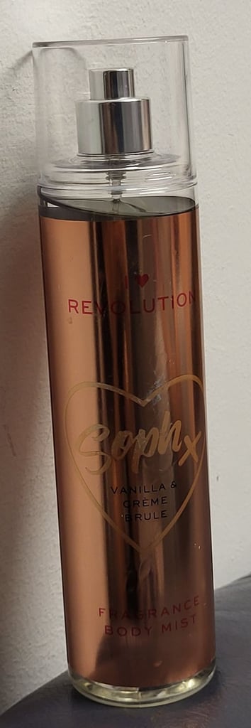 Heart Revolution body spray SOPH vanilla and cream brulé body mist