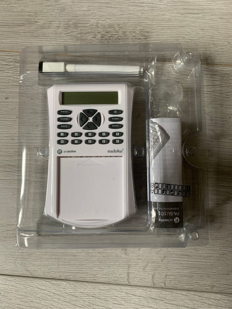 SUDOKU CHALLENGE Electronic Hand Held Game - PCL Active PA-SU101 Brand New