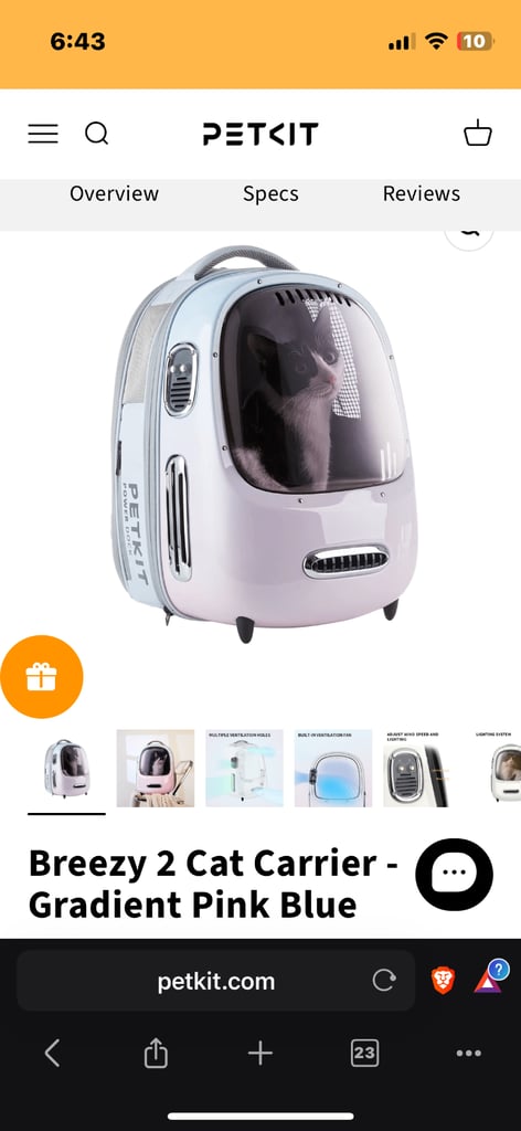 PetKit Cat backpack carrier 