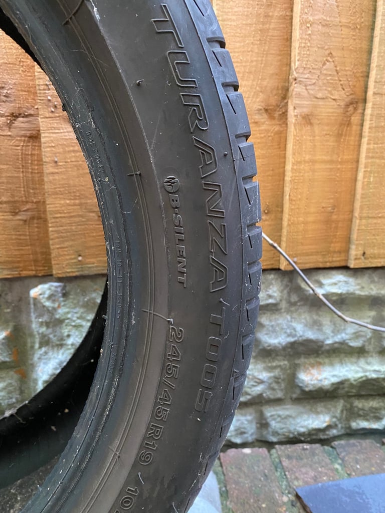 4x part worn Audi Bridgestone tyres 