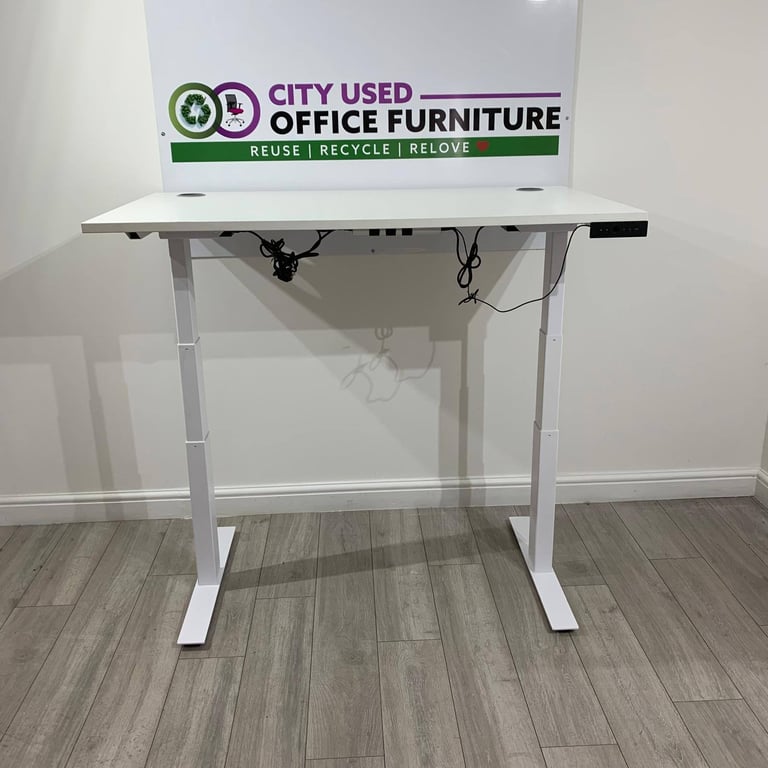 Used Office Furniture! ♻️ Pro Electric Sit-Stand Desk, Dual Motor, Memory Settings🚚