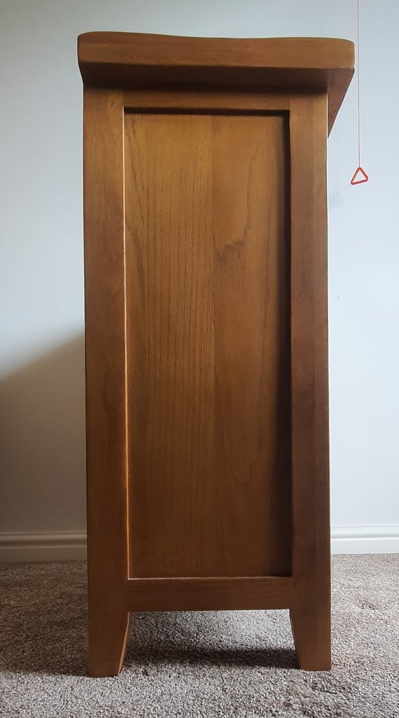 Oak Effect Small Freestanding Cupboard 