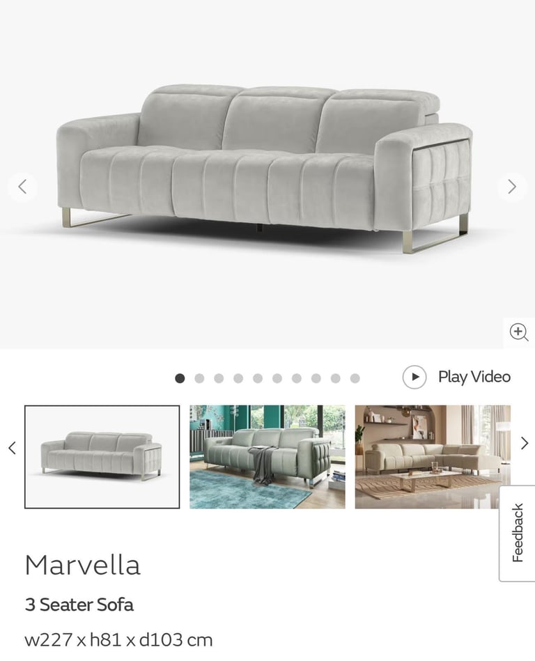 Marvella 3 Seater Sofa & Love Seat 