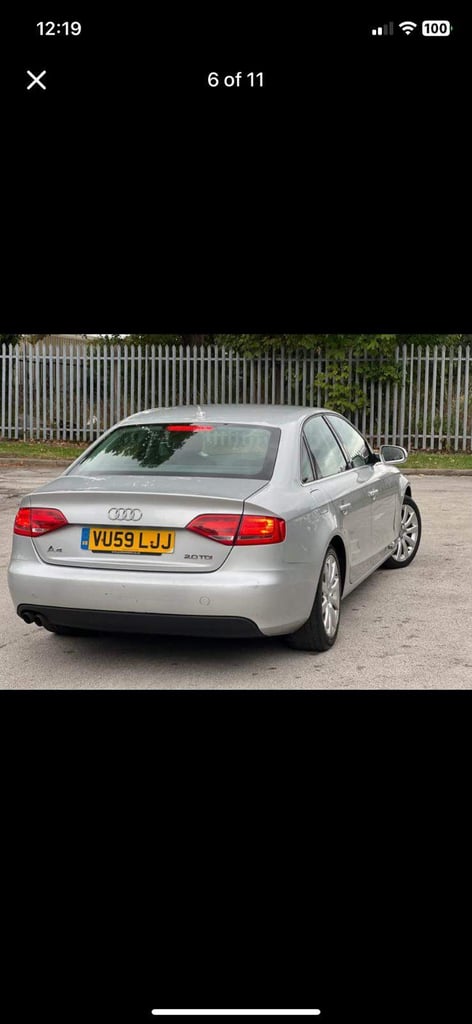 Audi, A4, Saloon, 2009, Manual, 1968 (cc), 4 doors