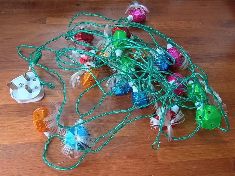 GENUINE FIBRE OPTIC RETRO CHRISTMAS LIGHTS 1970's