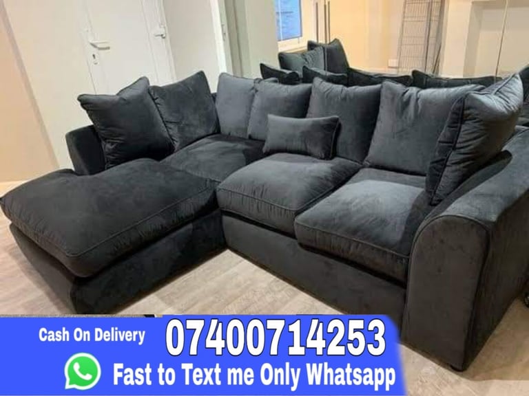 image for Huge Sofas For Sale - Luxury L-shape Corner & 3+2 Seater Sofa Set - fast reply me whats app