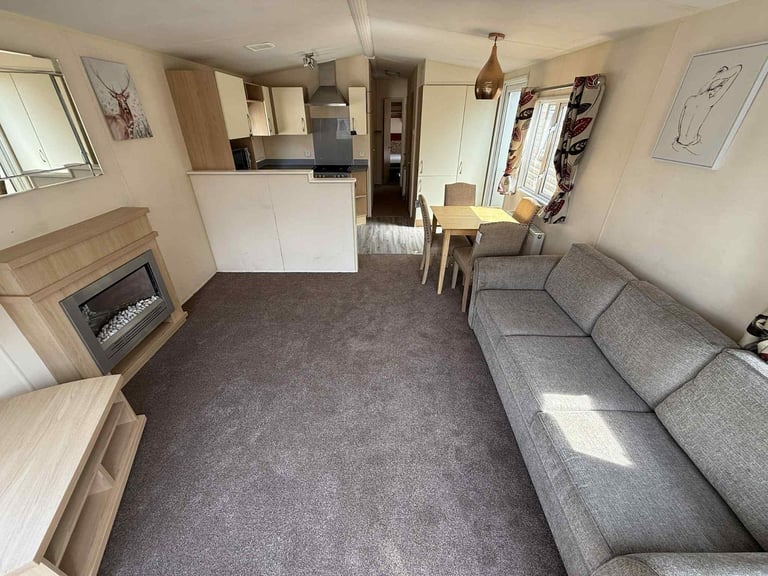 3 Bed Static Caravan 37x12 – DG, CH, Front Patio Doors – Off Site, Self Build