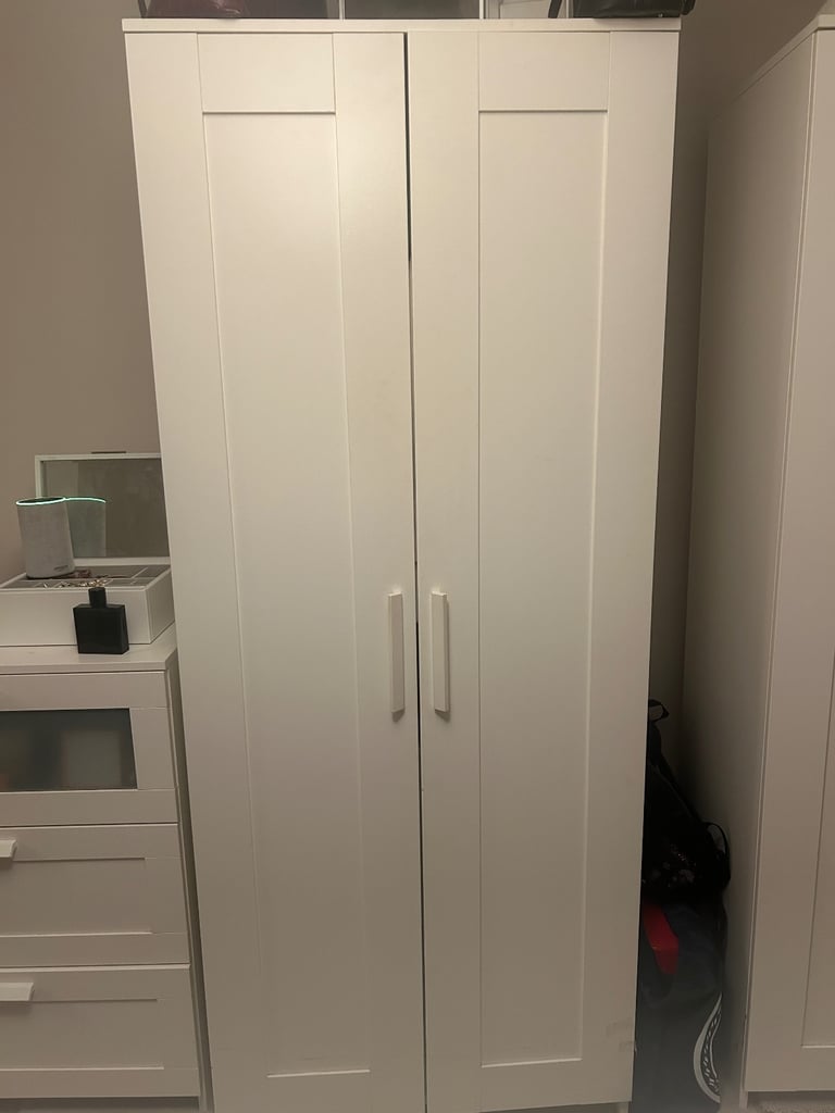 image for Ikea Brimnes Double Wardrobes x 2 and Chest of Drawers 