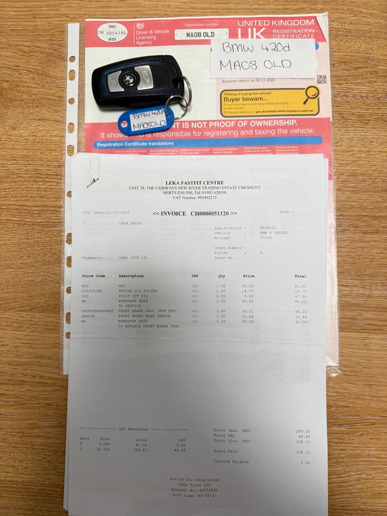 2016 BMW 4 Series 420d [190] M Sport 2dr [Professional Media] COUPE DIESEL Manual