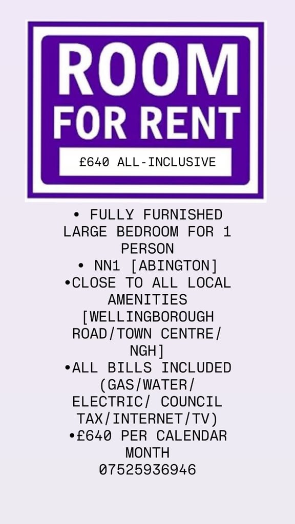 image for Room to rent in Abington Northampton 