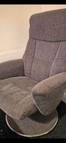 image for Reclining massage chair with stool