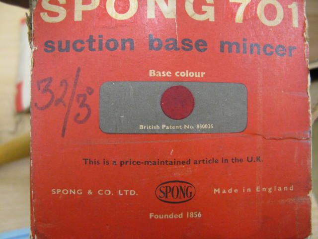 Retro Spong Mincer . Model 701