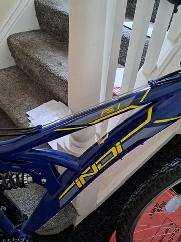 Blue indi fs mens mountain bike in Newport Gumtree