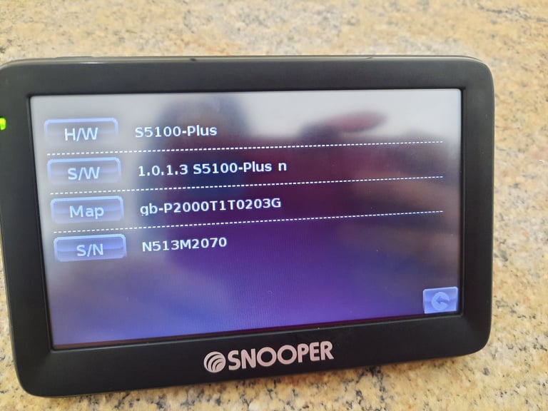 Lorry snooper s5100 plus satnav 
