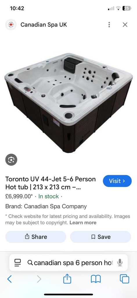Canada spa hot tub with led lights and soundbar